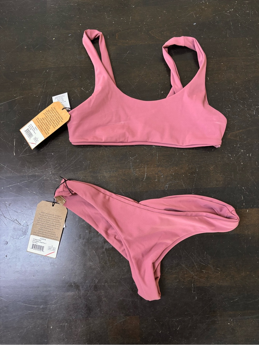 Women's Mauve Scoop Bikini Set - Unbranded